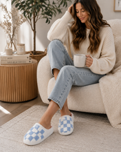 Load image into Gallery viewer, PREORDER: Checkered Cozy Slippers 8.24.26 OSYM