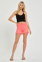 Load image into Gallery viewer, RISEN Tummy Control High Rise Fray Hem Denim Shorts