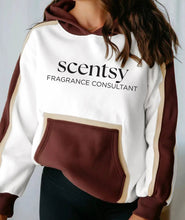 Load image into Gallery viewer, Color Block Patchwork Hooded Sweatshirt