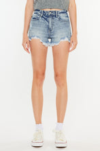 Load image into Gallery viewer, Kancan High Rise Frayed Hem Denim Shorts