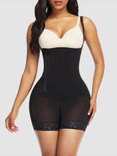 Load image into Gallery viewer, Full Size Lace Detail Spaghetti Strap Shaping Romper