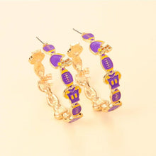 Load image into Gallery viewer, PREORDER: Game Day Hoop Earrings 7.27.26
