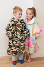 Load image into Gallery viewer, Kids Oversized Hoodie Blanket in Camo