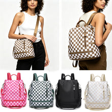 Load image into Gallery viewer, PREORDER: The Camden Check Backpack RERUN 8.10.26