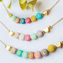Load image into Gallery viewer, PREORDER: The Pastel Pop Name Necklace 8.3.26