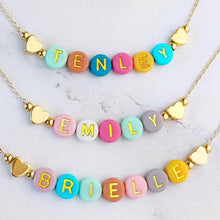 Load image into Gallery viewer, PREORDER: The Pastel Pop Name Necklace 8.3.26