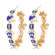 Load image into Gallery viewer, PREORDER: Game Day Hoop Earrings 7.27.26