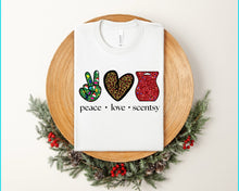 Load image into Gallery viewer, Peace love scentsy Christmas- NEW LOGO
