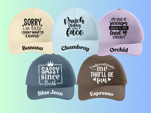 Load image into Gallery viewer, Comfort Colors Hat - Funny Sayings