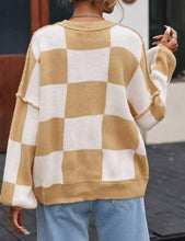 Load image into Gallery viewer, PREORDER: Cozy Checker Sweater 8.10.26