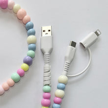 Load image into Gallery viewer, PREORDER: RERUN Dual Beaded Phone Charger 6.29.26
