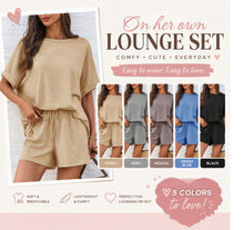 Load image into Gallery viewer, PREORDER: On Her Own Lounge Set 6.29.26