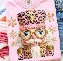 Load image into Gallery viewer, Pink Leopard Nutcracker Graphic Tee and Sweatshirt