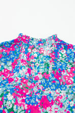 Load image into Gallery viewer, Frill Printed Short Sleeve Mini Dress