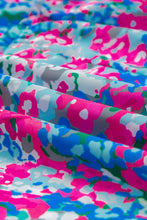 Load image into Gallery viewer, Frill Printed Short Sleeve Mini Dress