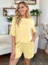 Load image into Gallery viewer, Basic Bae Bamboo Full Size Round Neck Drop Shoulder T-Shirt and Shorts Set
