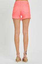 Load image into Gallery viewer, RISEN Tummy Control High Rise Fray Hem Denim Shorts