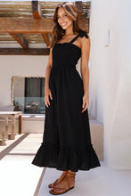 Load image into Gallery viewer, Ruffled Smocked Ruffle Hem Sleeveless Dress