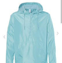 Load image into Gallery viewer, 1/2 zip Light weight windbreaker full zip