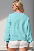 Load image into Gallery viewer, Double Take Full Size Nutcracker Sequin Bow Decor Cardigan