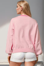 Load image into Gallery viewer, Double Take Full Size Nutcracker Sequin Bow Decor Cardigan