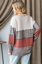 Load image into Gallery viewer, Heimish Color Block Long Sleeve Exposed Seam Top