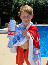 Load image into Gallery viewer, Custom Beach towel bag BASEBALL