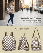 Load image into Gallery viewer, PREORDER: The Camden Check Backpack RERUN 8.10.26