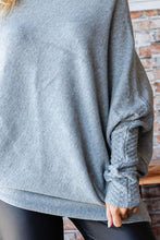 Load image into Gallery viewer, First Love Full Size Asymmetrical Hem Dolman Sleeve Sweater