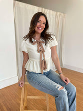 Load image into Gallery viewer, PREORDER: Tied Up In A Bow Textured Blouse
