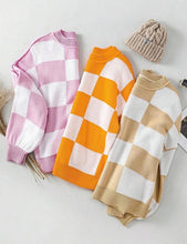 Load image into Gallery viewer, PREORDER: Cozy Checker Sweater 8.17.26 OSYM