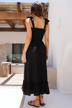 Load image into Gallery viewer, Ruffled Smocked Ruffle Hem Sleeveless Dress