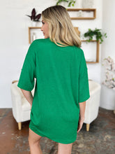 Load image into Gallery viewer, Double Take Full Size Texture Round Neck Drop Shoulder T-Shirt and Shorts Set