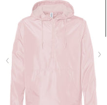 Load image into Gallery viewer, 1/2 zip Light weight windbreaker full zip