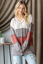 Load image into Gallery viewer, Heimish Color Block Long Sleeve Exposed Seam Top