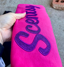 Load image into Gallery viewer, Purple Scentsy glitter embroidered applique- GILDAN