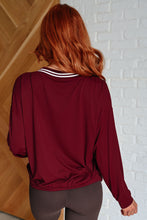 Load image into Gallery viewer, All Out Comfort V-Neck Pullover in Red Merlot