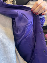 Load image into Gallery viewer, Purple puffer coat- Scentsy logo embroider