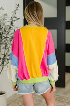 Load image into Gallery viewer, Blockbuster Color Block Pullover in Bright