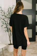 Load image into Gallery viewer, Buttery Soft V-Neck Bike Short Set in Black