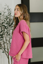 Load image into Gallery viewer, Can't Quit You Drop Shoulder Top in Magenta