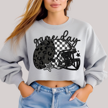 Load image into Gallery viewer, Checkered and Leopard Gameday Sweatshirt