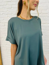 Load image into Gallery viewer, Comfy Cruising Top and Biker Shorts Set in Ash Jade