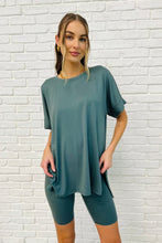 Load image into Gallery viewer, Comfy Cruising Top and Biker Shorts Set in Ash Jade