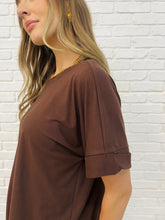 Load image into Gallery viewer, Comfy Cruising Top and Biker Shorts Set in Mahogany