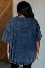 Load image into Gallery viewer, Don't Mind Me Mineral Wash Drop Shoulder Tee in Blackberry