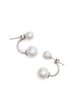 Load image into Gallery viewer, Double Pearl Stud Earrings