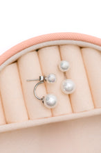 Load image into Gallery viewer, Double Pearl Stud Earrings