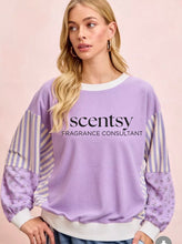 Load image into Gallery viewer, Scentsy purple floral shirt closing Sunday 2/1
