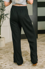 Load image into Gallery viewer, Essential Feeling Straight Leg Lounge Pants in Light in Black